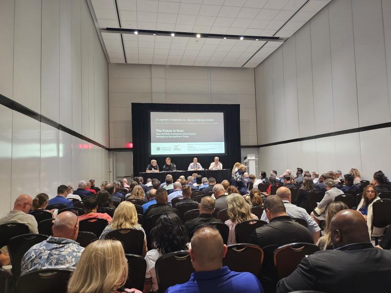 Panelists discuss emergency management at the National Homeland Security Conference